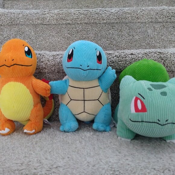 Corduroy Kanto Starters Plush Set - Picture 1 of 3
